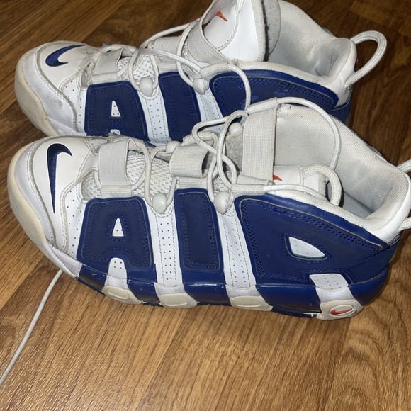 Nike Air More Uptempo Knicks 33 Blue White Orange Men's Size 8 Shoes 921948-101